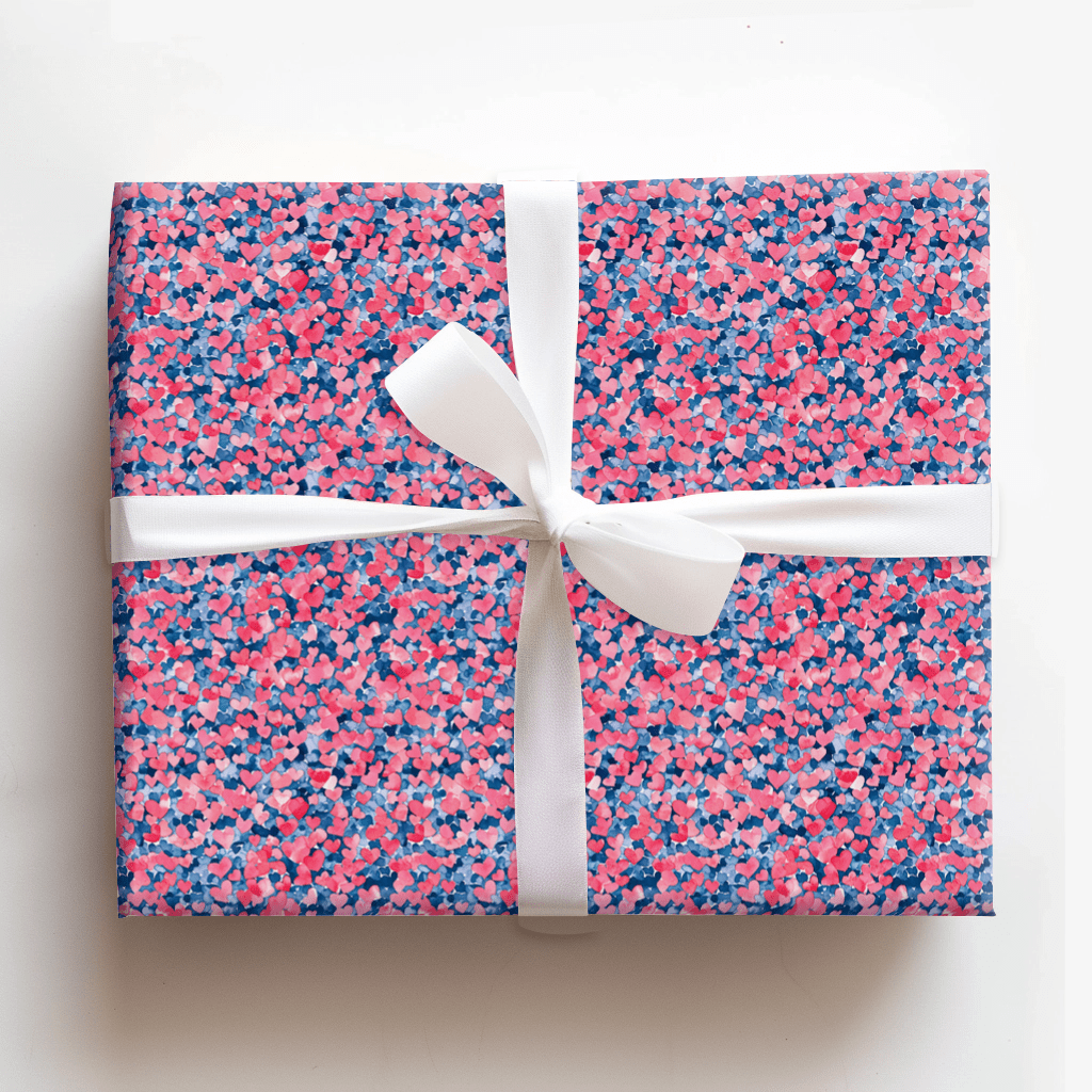 Heart You a Lot Wrapping Paper: Valentine's Day Heart Gift Wrap – Aspen ...