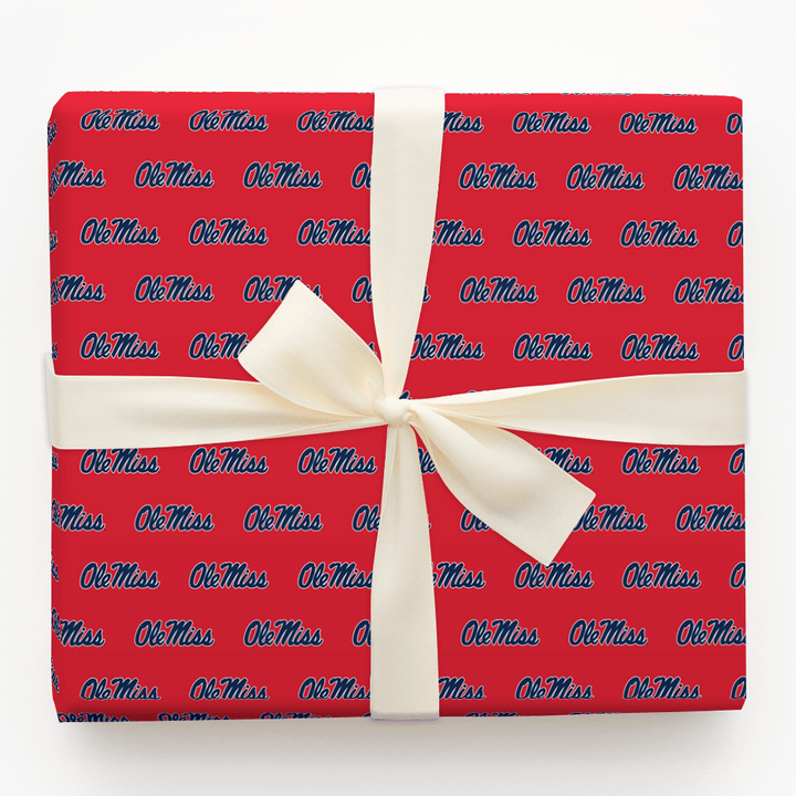 Ole Miss Red - Wrapping Paper - Aspen & Arlo