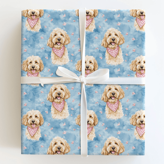 Big Sister Goldendoodle - Wrapping Paper - Aspen & Arlo