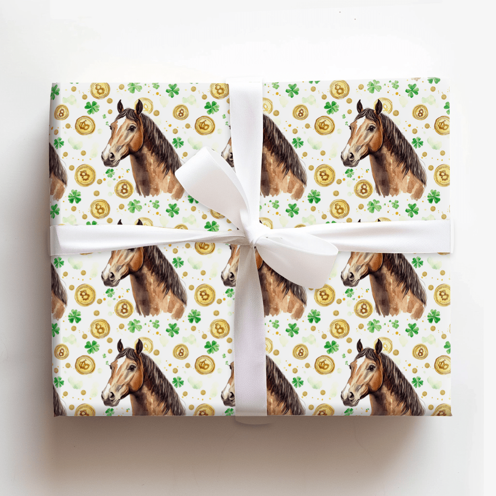 Golden with the Arabian - Wrapping Paper - Aspen & Arlo