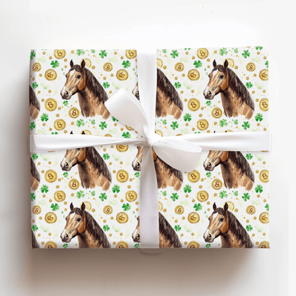 Golden with the Arabian - Wrapping Paper - Aspen & Arlo