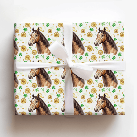 Golden with the Arabian - Wrapping Paper - Aspen & Arlo