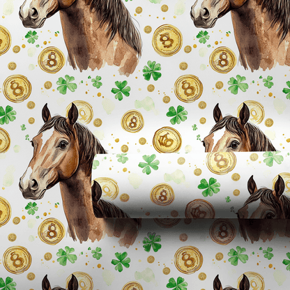 Golden with the Arabian - Wrapping Paper - Aspen & Arlo