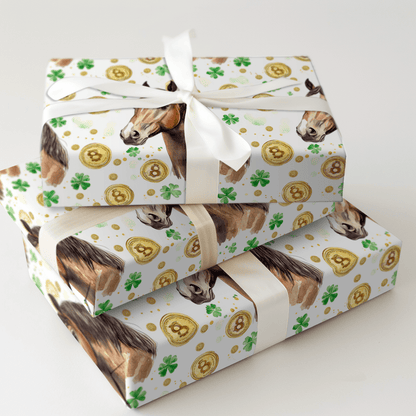 Golden with the Arabian - Wrapping Paper - Aspen & Arlo