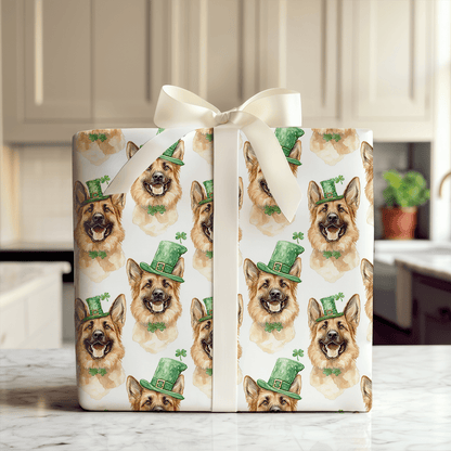 Leprechaun German Shepherd - Wrapping Paper - Aspen & Arlo
