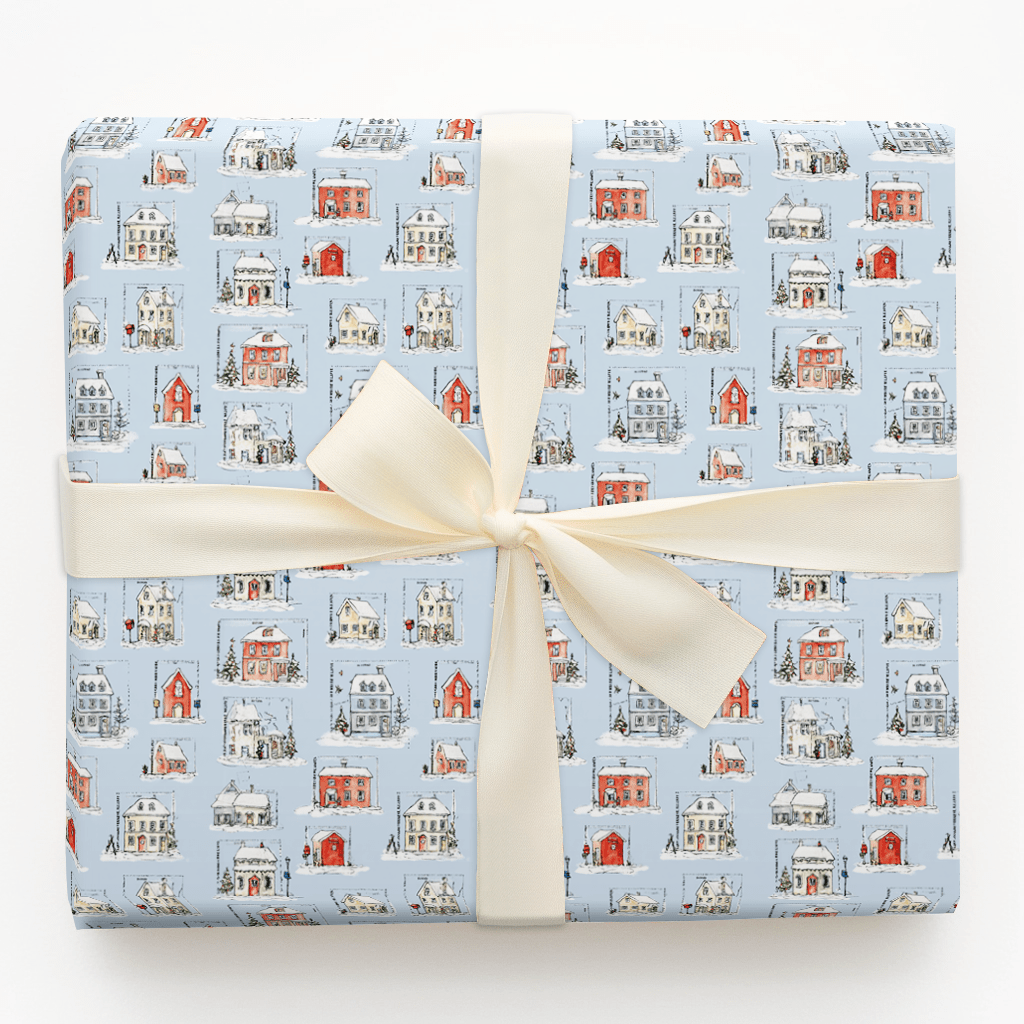 Vintage Christmas Postcards - Wrapping Paper - Aspen & Arlo