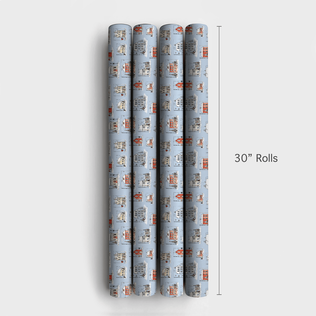 Vintage Christmas Postcards - Wrapping Paper - Aspen & Arlo