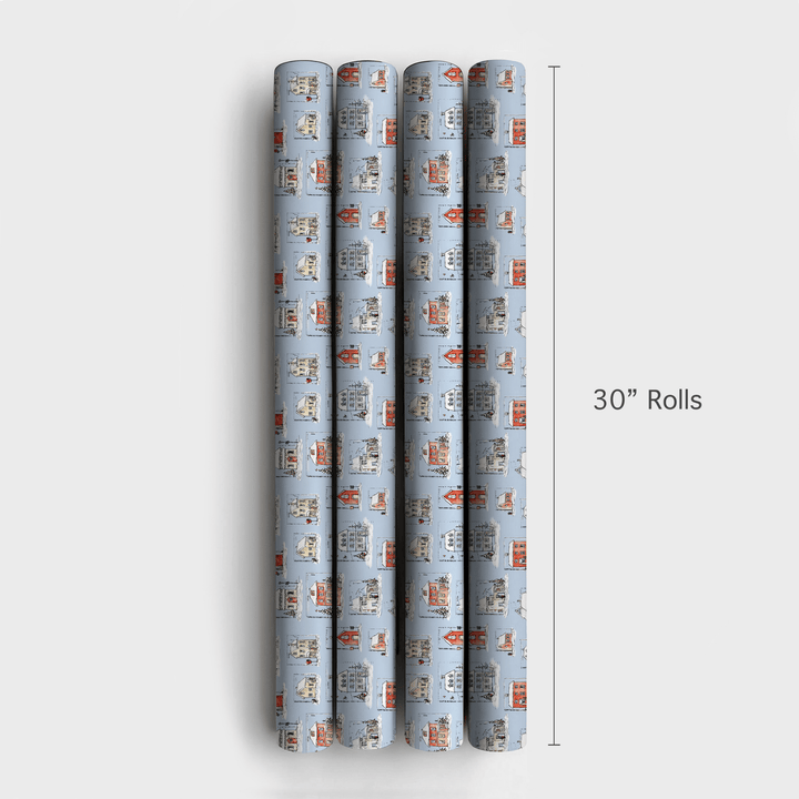 Vintage Christmas Postcards - Wrapping Paper - Aspen & Arlo