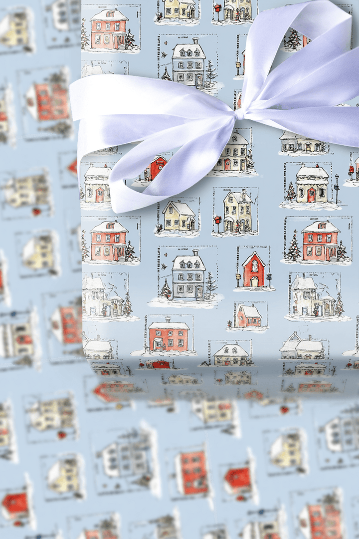 Vintage Christmas Postcards - Wrapping Paper - Aspen & Arlo