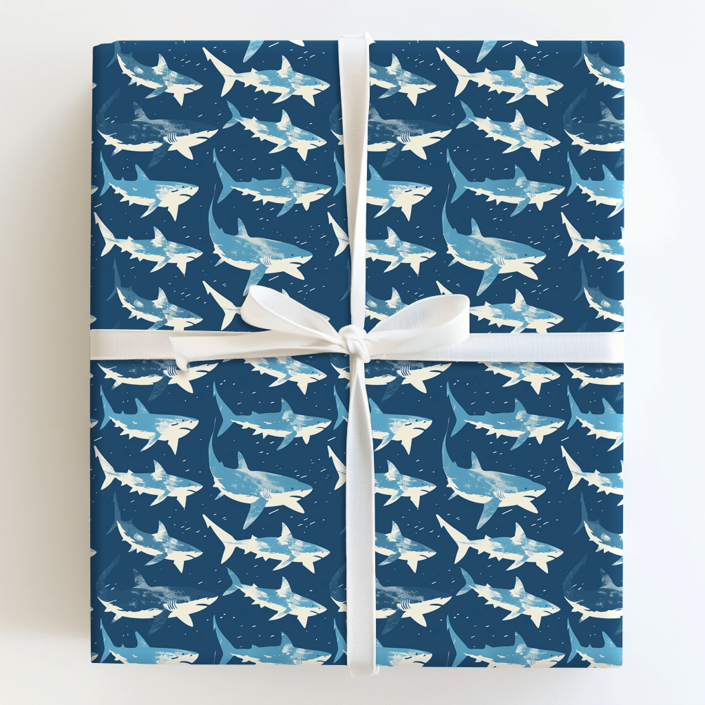 Shark Bite - Wrapping Paper - Aspen & Arlo