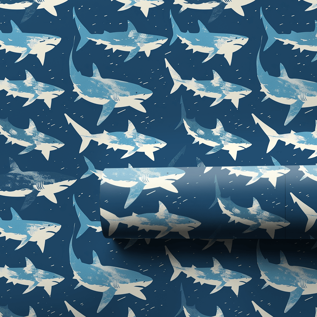 Shark Bite - Wrapping Paper - Aspen & Arlo