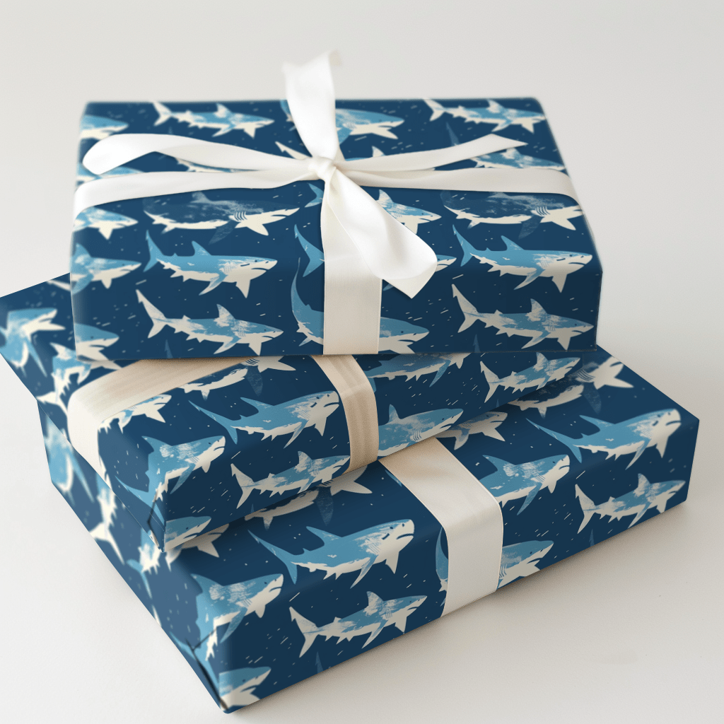 Shark Bite - Wrapping Paper - Aspen & Arlo