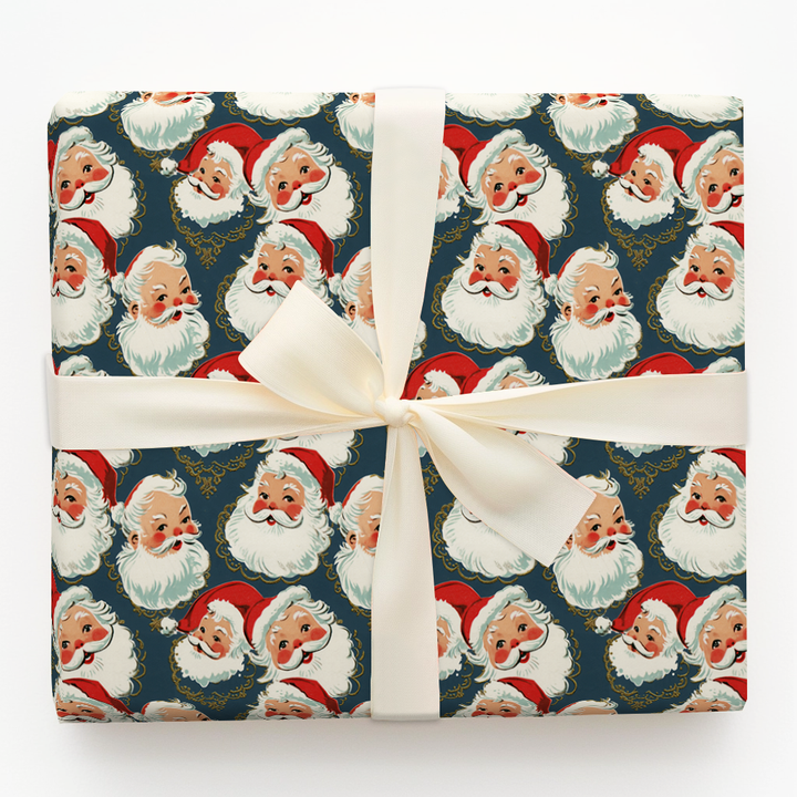 Vintage Santa Navy
