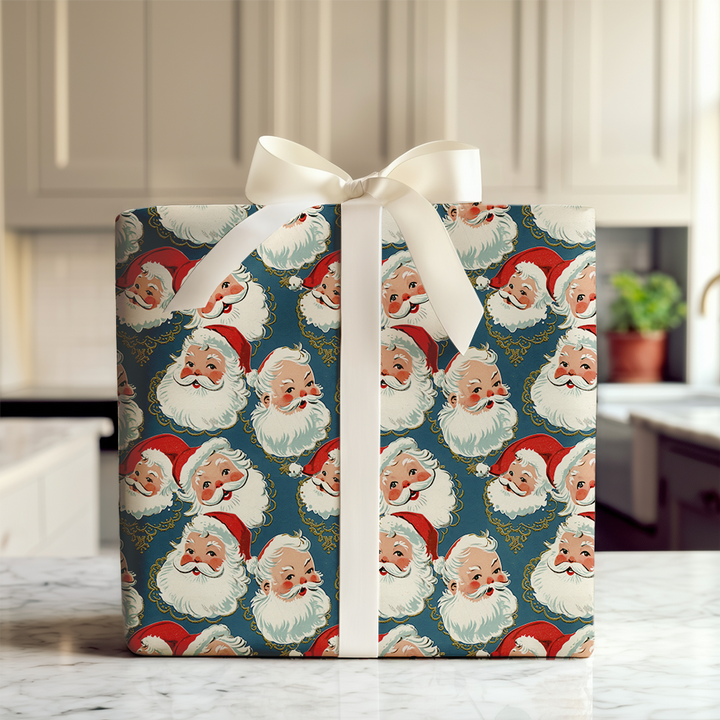 Vintage Santa Navy