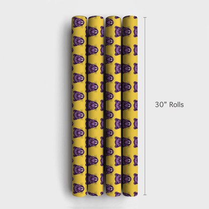 Pounce of Purple - Wrapping Paper - Aspen & Arlo