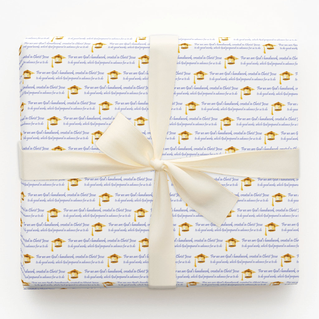 God's Handiwork in Blue - Wrapping Paper - Aspen & Arlo