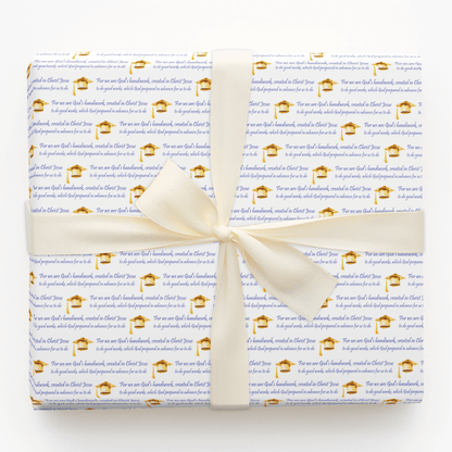 God's Handiwork in Blue - Wrapping Paper - Aspen & Arlo