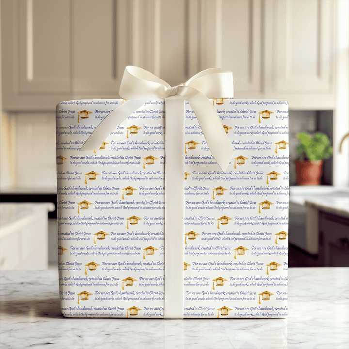 God's Handiwork in Blue - Wrapping Paper - Aspen & Arlo