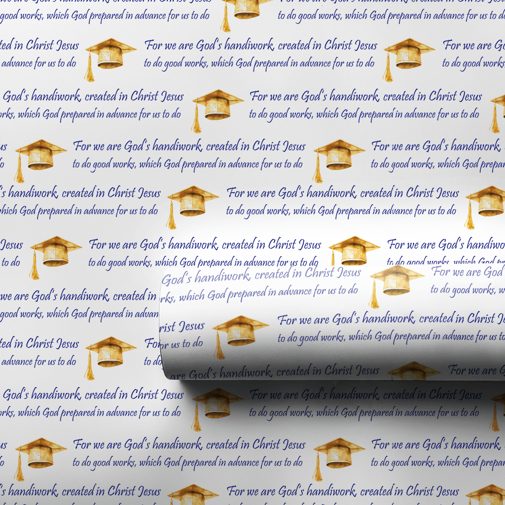 God's Handiwork in Blue - Wrapping Paper - Aspen & Arlo