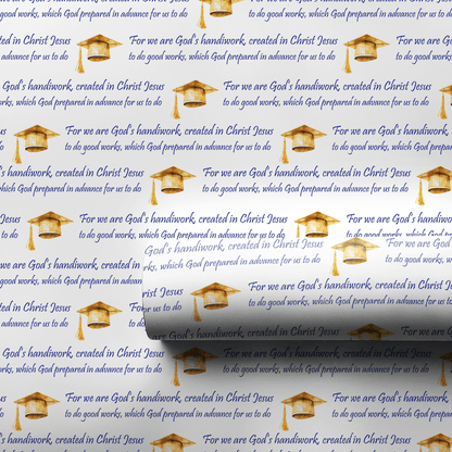 God's Handiwork in Blue - Wrapping Paper - Aspen & Arlo