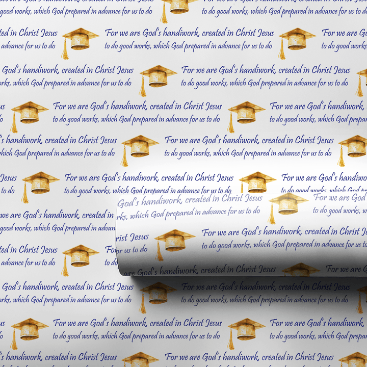 God's Handiwork in Blue - Wrapping Paper - Aspen & Arlo