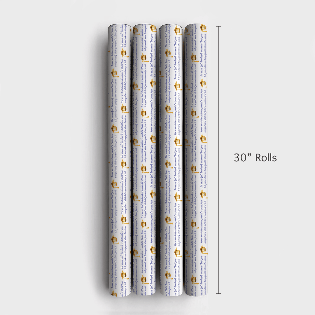 God's Handiwork in Blue - Wrapping Paper - Aspen & Arlo