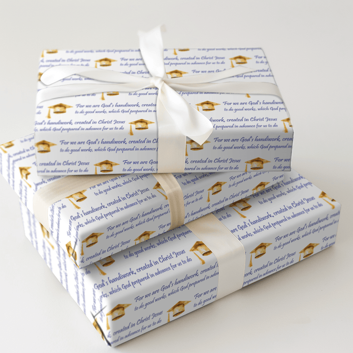 God's Handiwork in Blue - Wrapping Paper - Aspen & Arlo