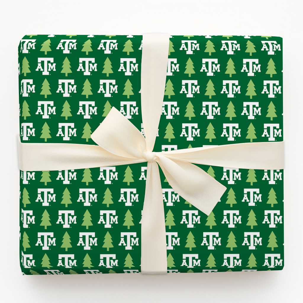 Aggie Holiday Pines - Wrapping Paper - Aspen & Arlo