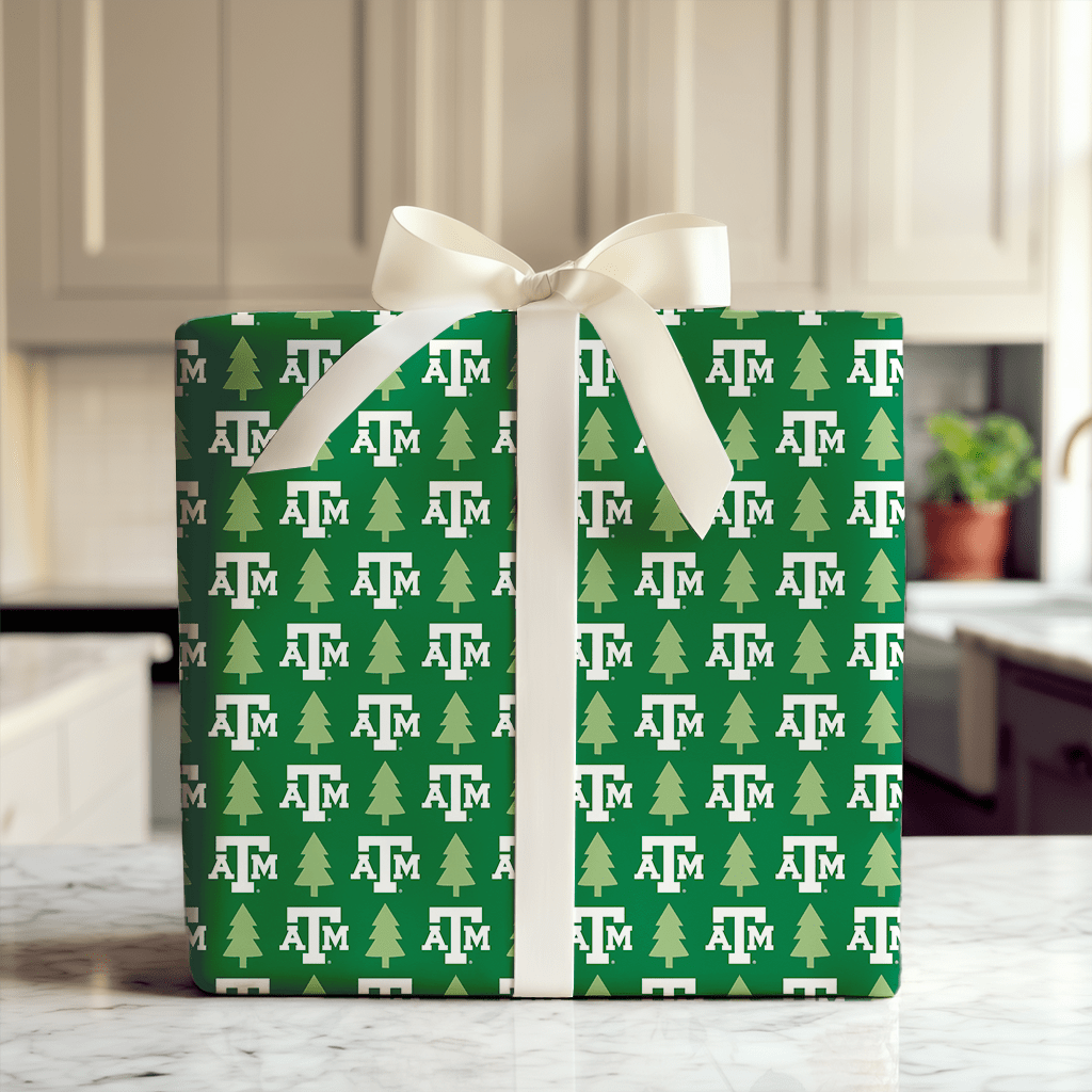 Aggie Holiday Pines - Wrapping Paper - Aspen & Arlo