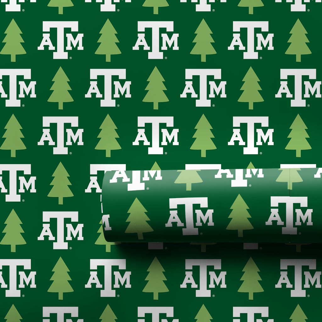 Aggie Holiday Pines - Wrapping Paper - Aspen & Arlo