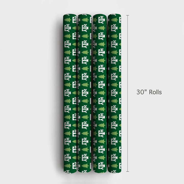 Aggie Holiday Pines - Wrapping Paper - Aspen & Arlo