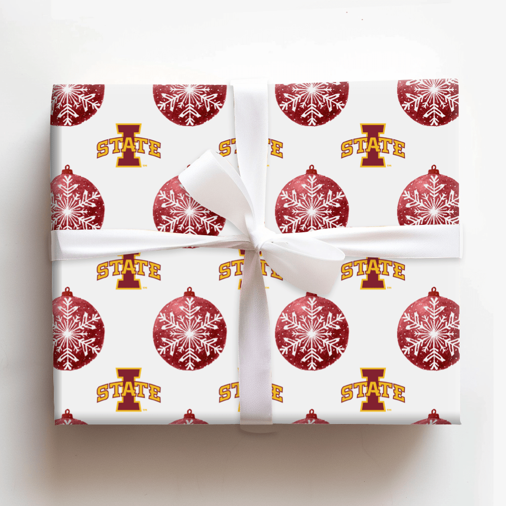 Iowa State Bauble - Wrapping Paper - Aspen & Arlo