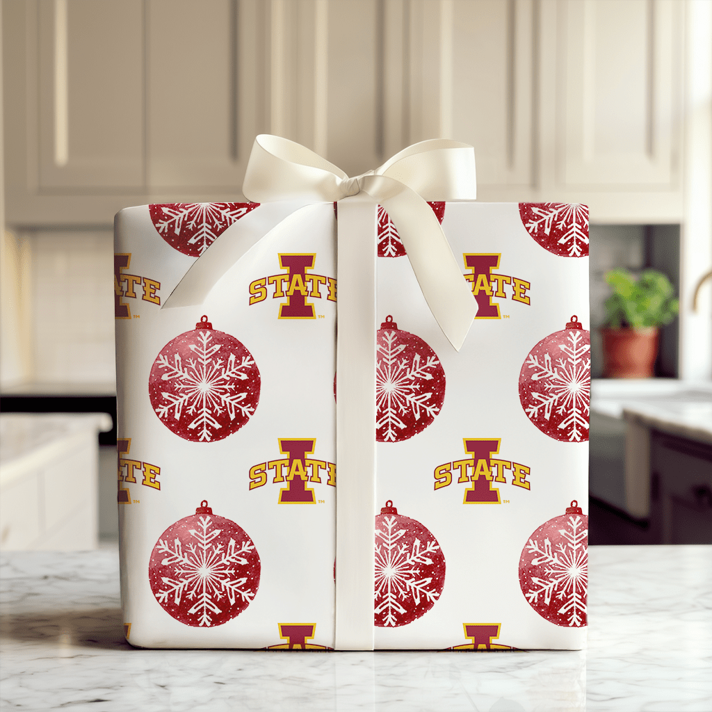 Iowa State Bauble - Wrapping Paper - Aspen & Arlo