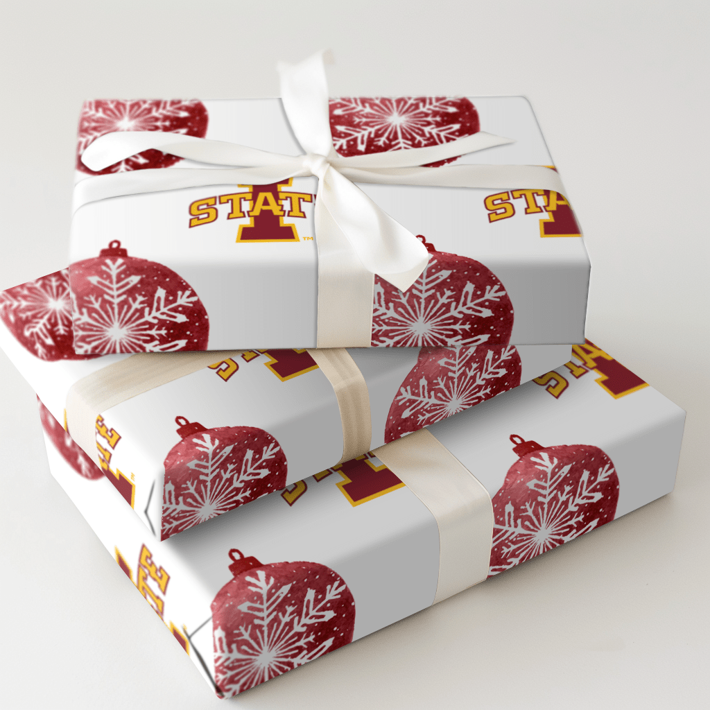 Iowa State Bauble - Wrapping Paper - Aspen & Arlo