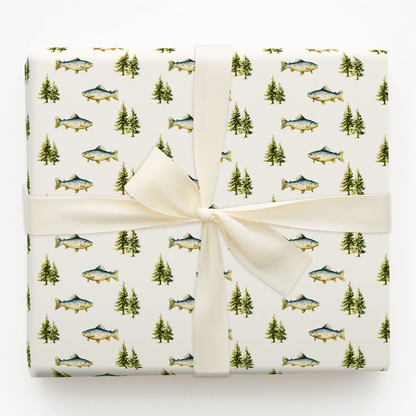 Merry Fishmas Trees - Wrapping Paper - Aspen & Arlo