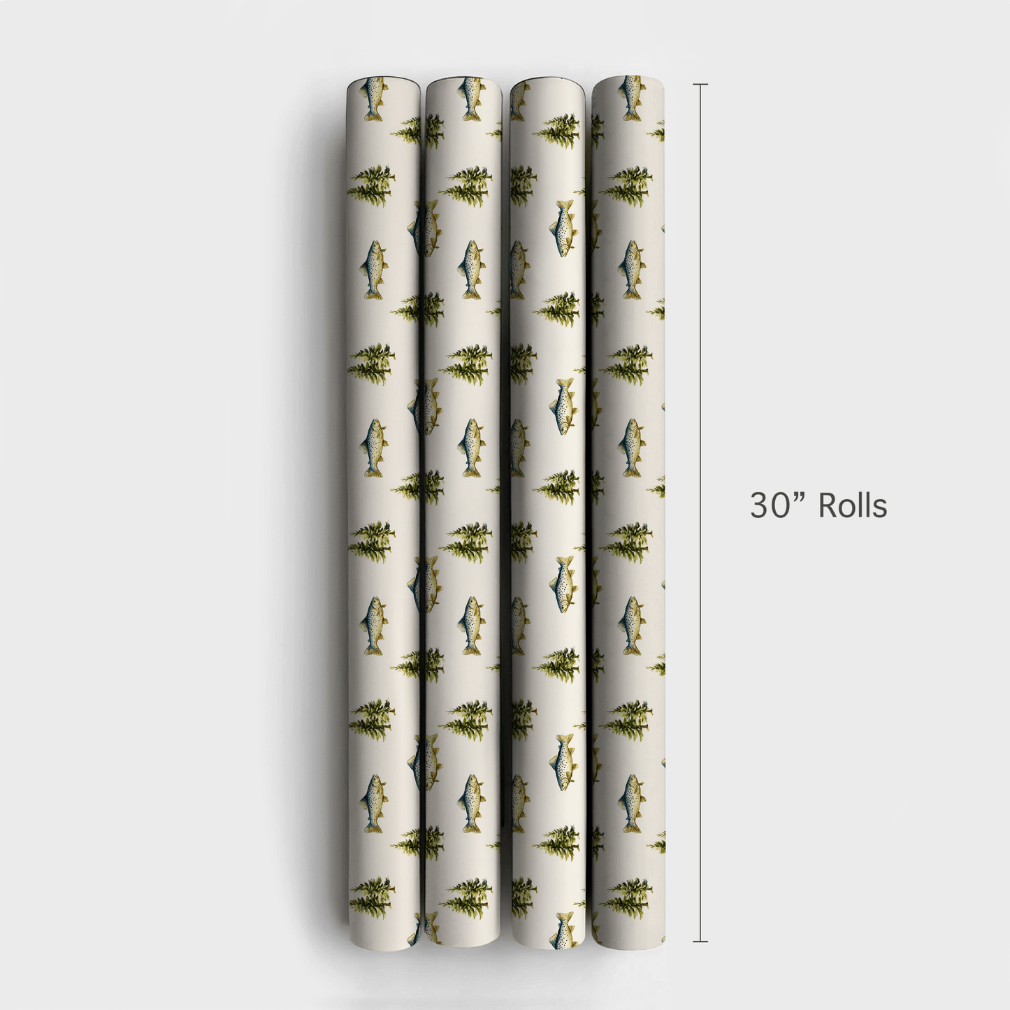Merry Fishmas Trees - Wrapping Paper - Aspen & Arlo