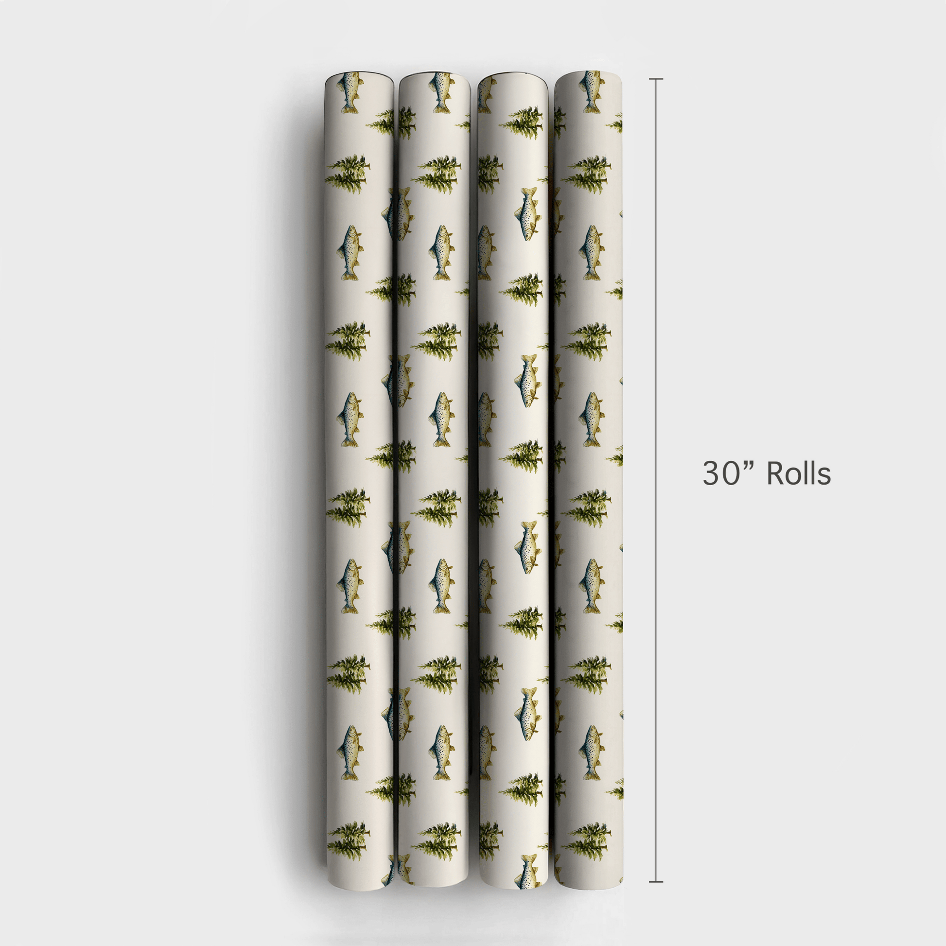 Merry Fishmas Trees - Wrapping Paper - Aspen & Arlo