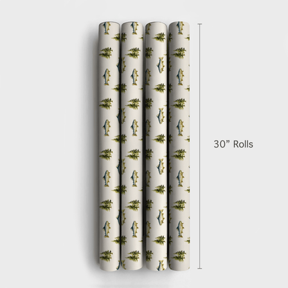 Merry Fishmas Trees - Wrapping Paper - Aspen & Arlo