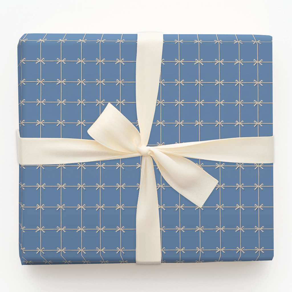 Tied in Chambray - Wrapping Paper - Aspen & Arlo