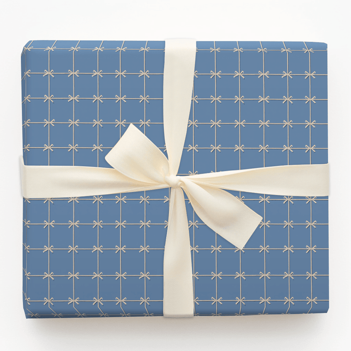 Tied in Chambray - Wrapping Paper - Aspen & Arlo