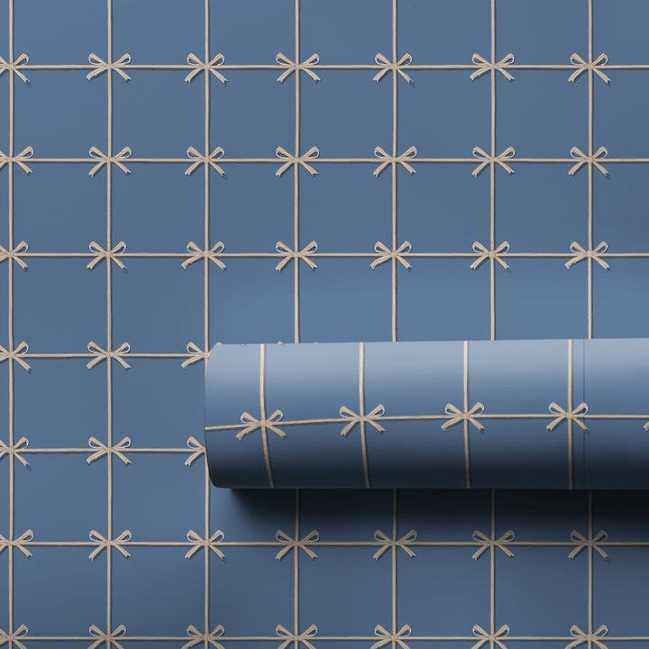 Tied in Chambray - Wrapping Paper - Aspen & Arlo