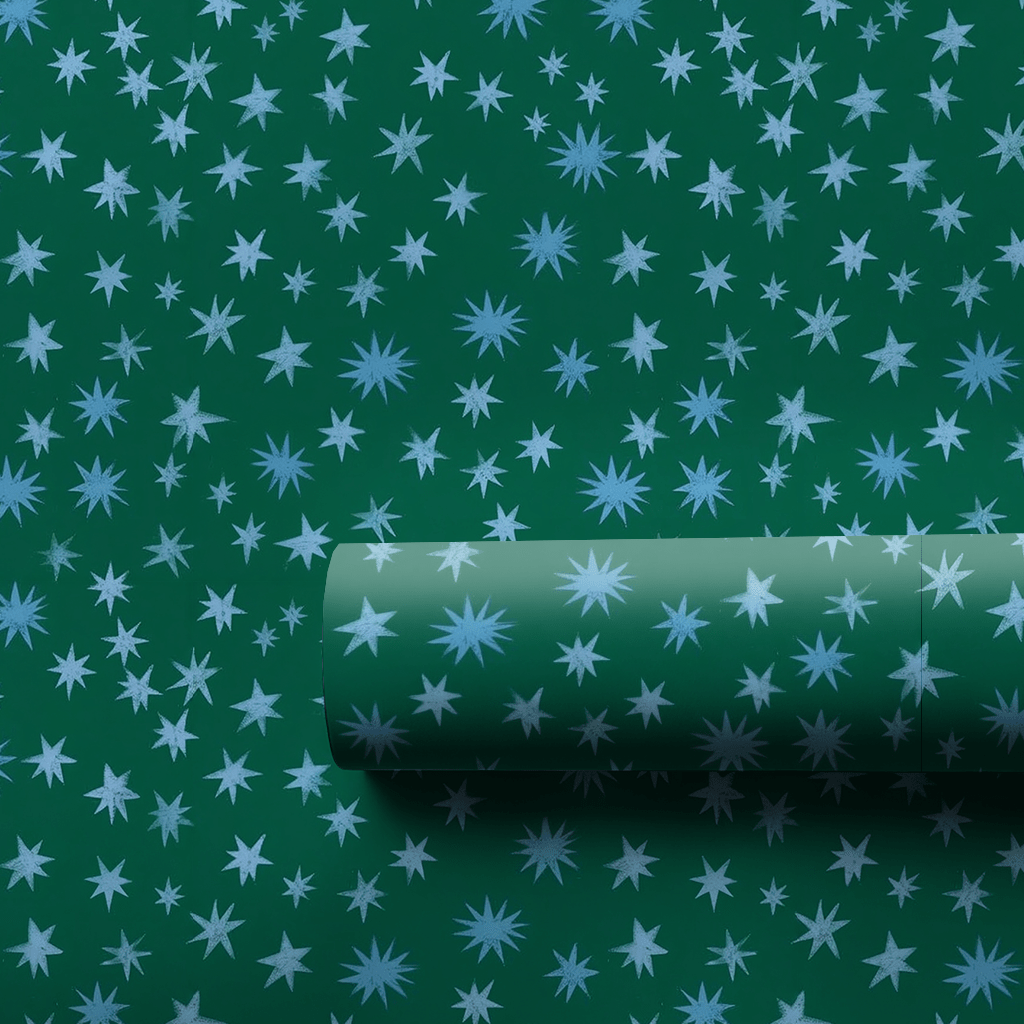 Starlit Blues - Wrapping Paper - Aspen & Arlo