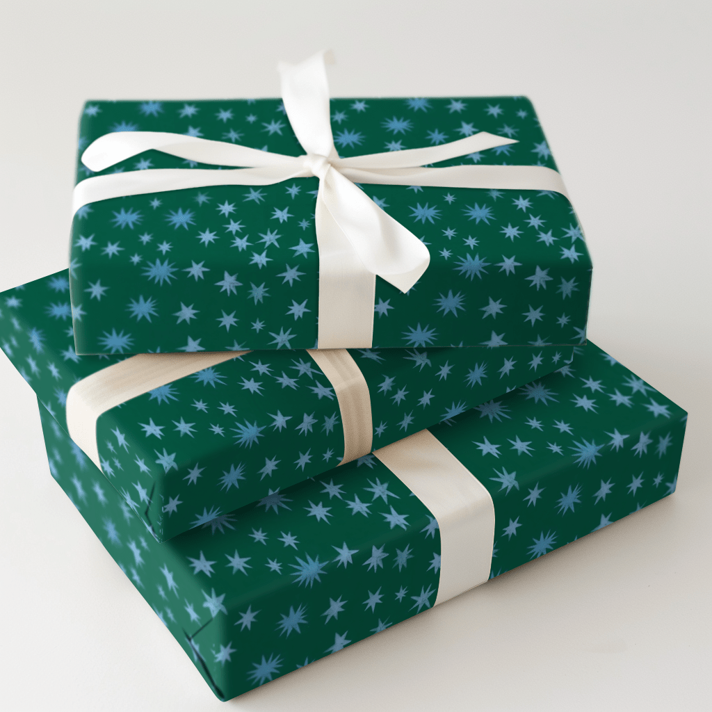 Starlit Blues - Wrapping Paper - Aspen & Arlo