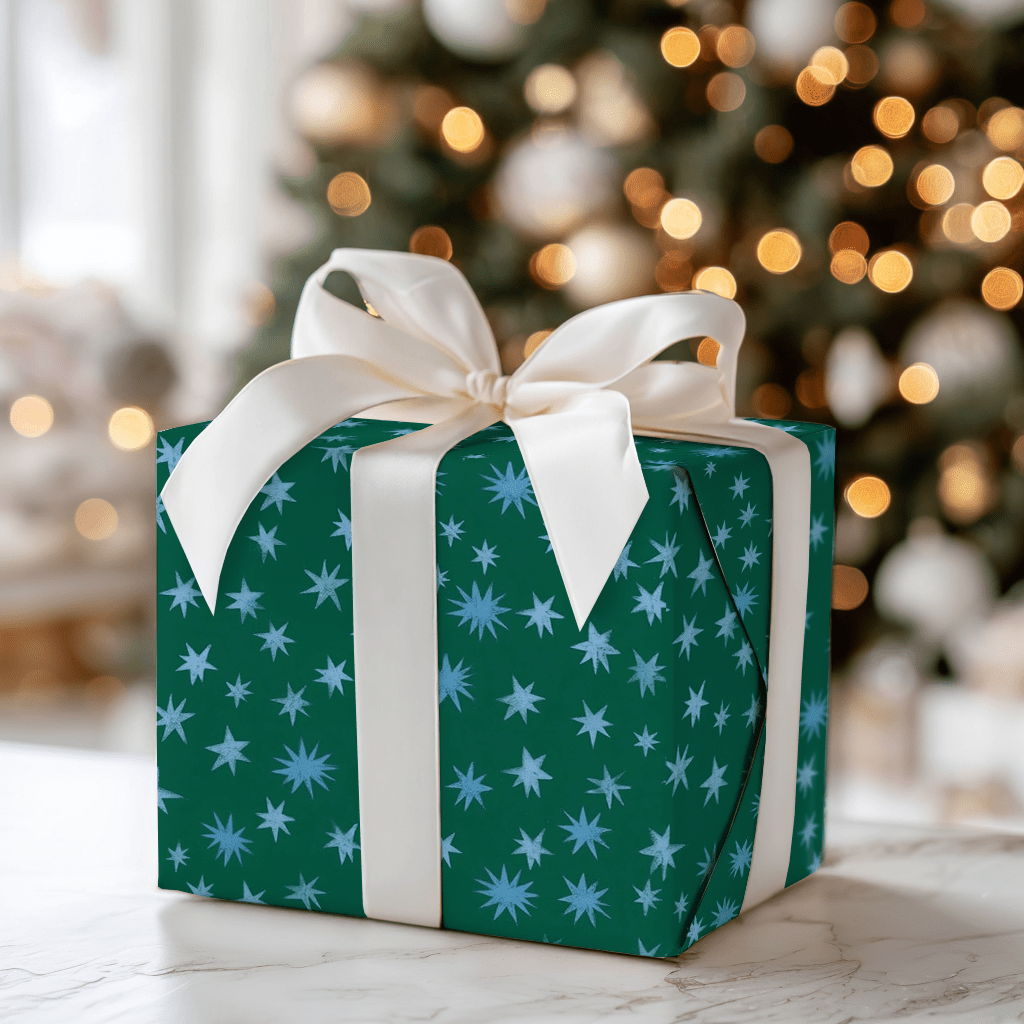 Starlit Blues - Wrapping Paper - Aspen & Arlo