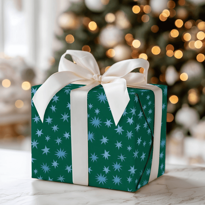 Starlit Blues - Wrapping Paper - Aspen & Arlo
