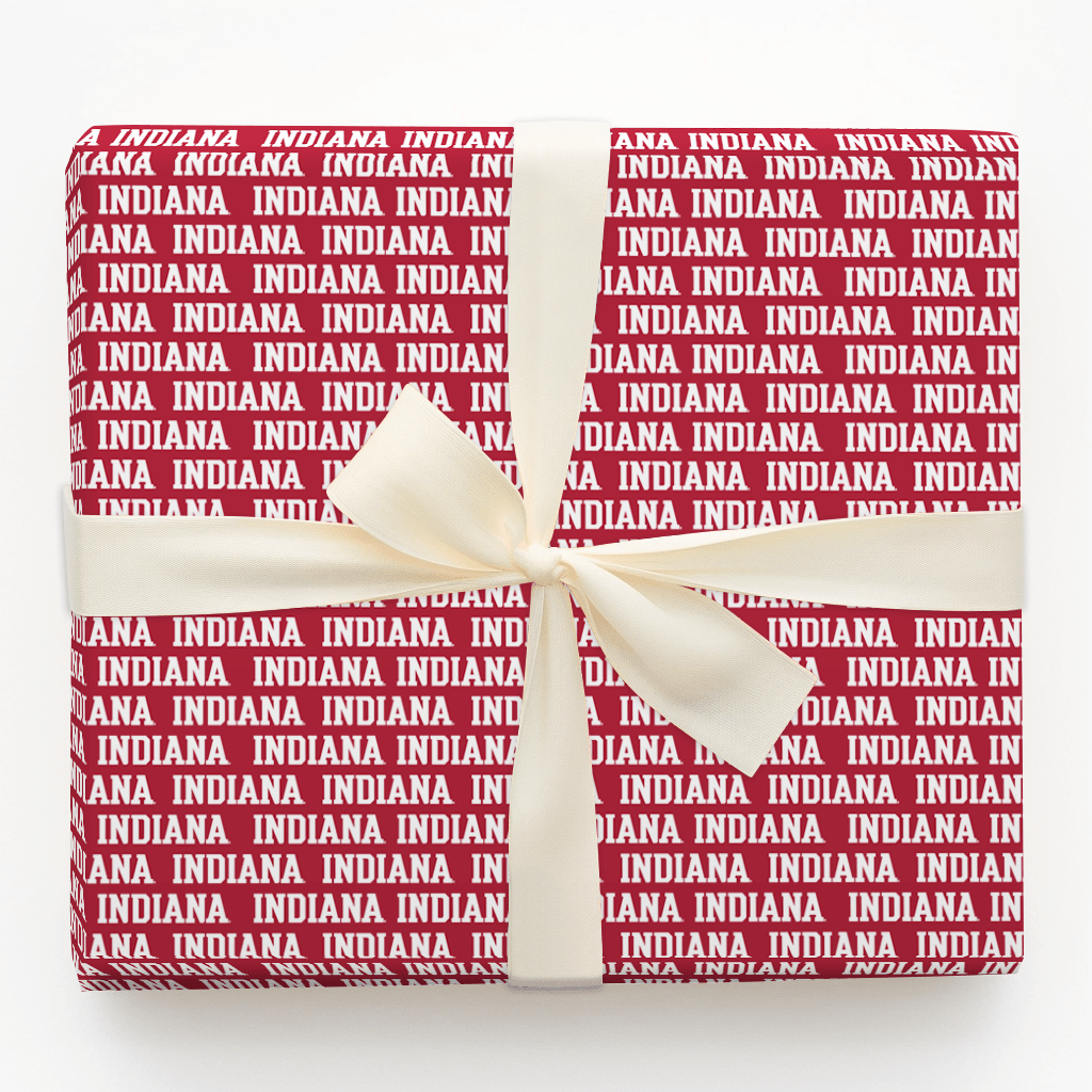 Indiana Wordmark - Wrapping Paper - Aspen & Arlo