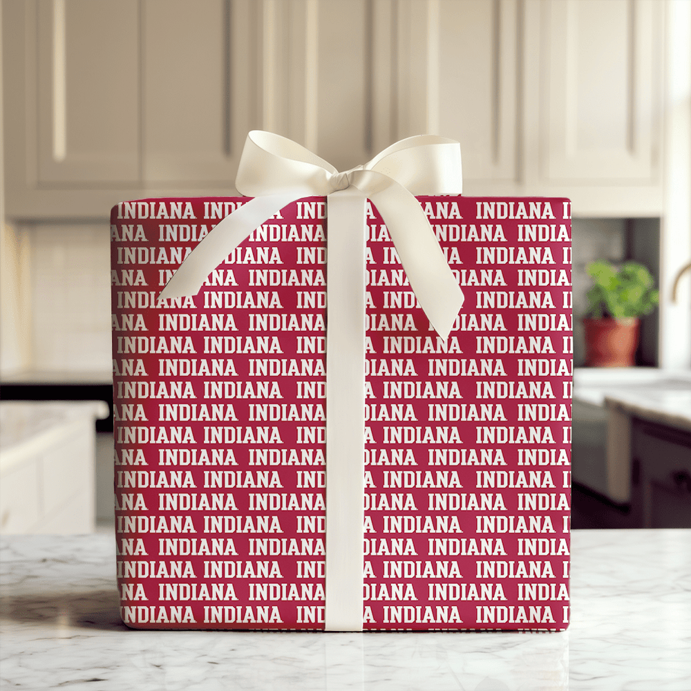 Indiana Wordmark - Wrapping Paper - Aspen & Arlo