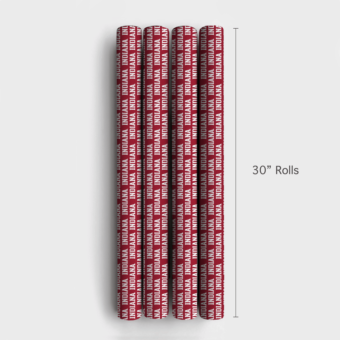 Indiana Wordmark - Wrapping Paper - Aspen & Arlo