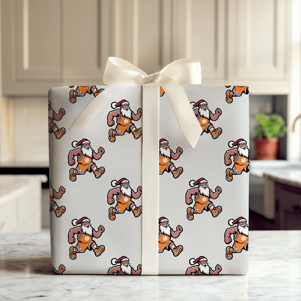 Deck the Court – Clemson Style - Wrapping Paper - Aspen & Arlo