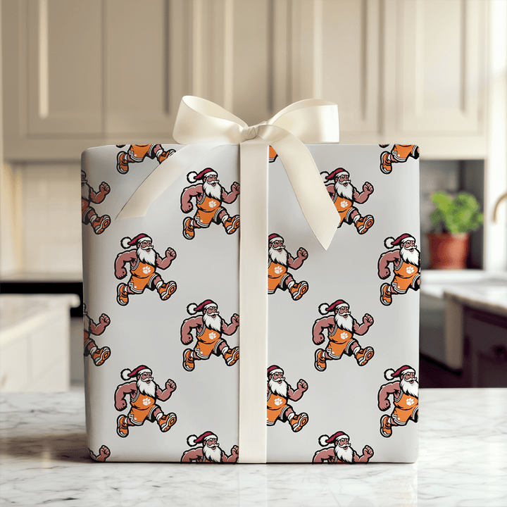 Deck the Court – Clemson Style - Wrapping Paper - Aspen & Arlo